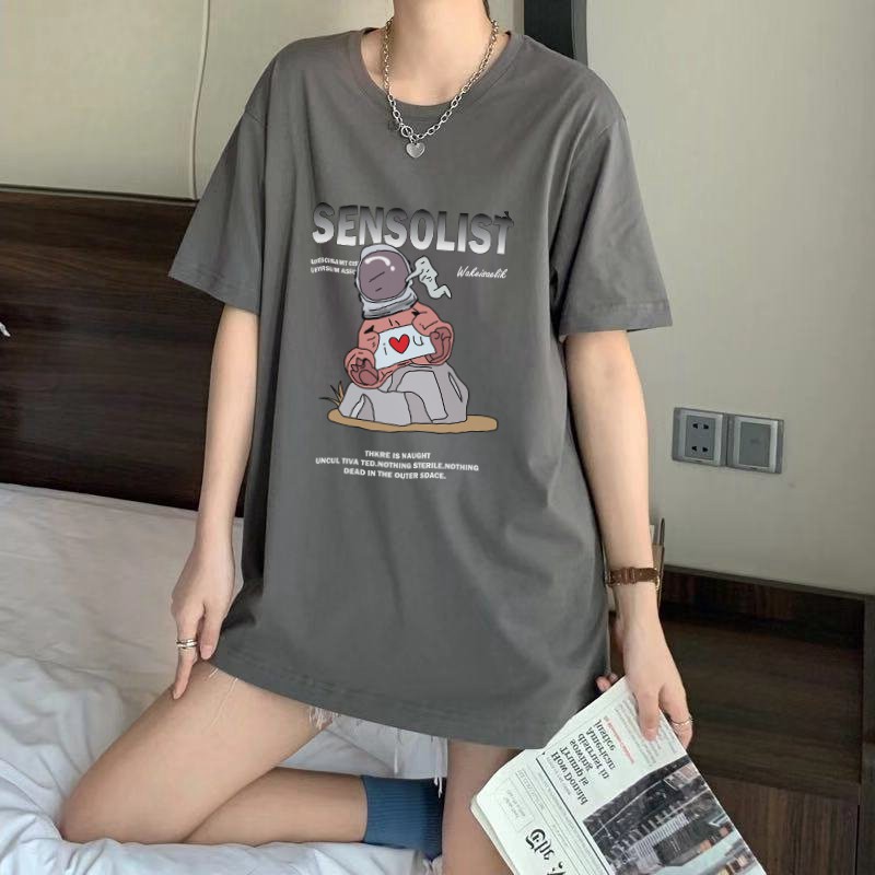 Áo thun unisex nam nữ tay lỡ phông form rộng SENSOLIST teen cổ tròn oversize cotton giá rẻ màu đen trắng tee pull | BigBuy360 - bigbuy360.vn