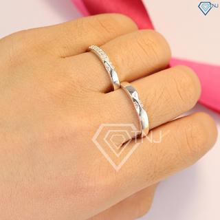 Nhẫn đôi bạc đẹp giá rẻ ND0368