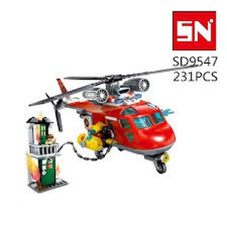 Lắp ráp xếp hình 9547 : Trực thăng