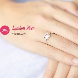 Nhẫn nữ hình chân mèo con dễ thương Lymlym Silver bạc 925 cao cấp