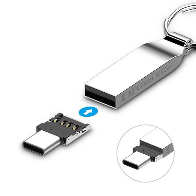 Bộ 2 đầu chuyển đổi OTG cổng USB Type-C 3.1 sang USB cho điện thoại / máy tính bảng | BigBuy360 - bigbuy360.vn