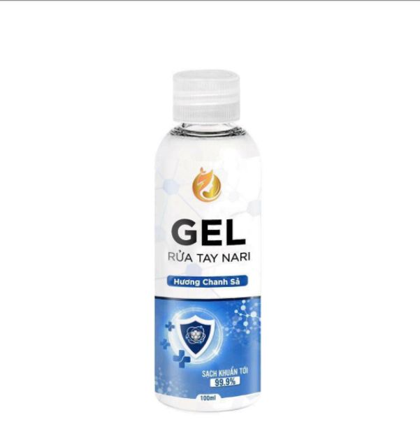 [Sạch Khuẩn 99,9%] Gel rửa tay khô tinh dầu Dâu Tây 100ml Nari