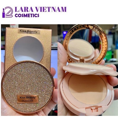 Phấn phủ 2 tầng 2 in 1 Kiss Beauty Powder