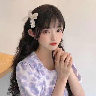 Kẹp tóc nơ ren tiểu thư phong cách Hàn Quốc (KT001)