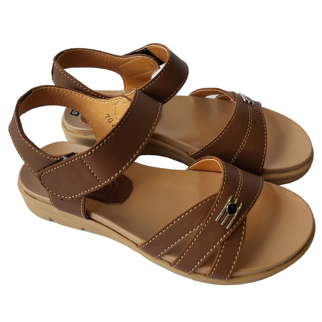 Giày Sandal Nữ Da Bò BIGBEN Cao Cấp SDN42