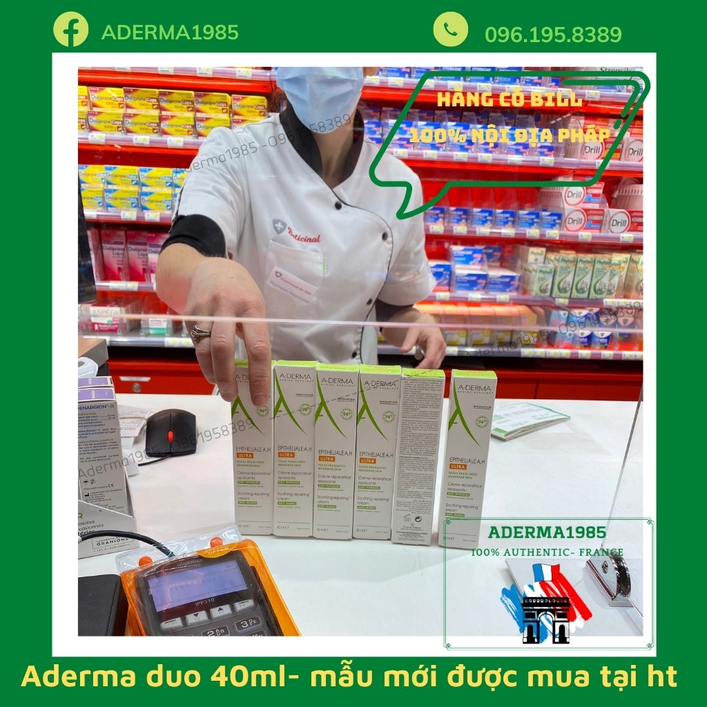 (Mẫu 2021) Kem liền sẹo mờ thâm aderma ultra duo 100ml, Kem A-Derma duo epitheliale ah giúp phục hồi da bị tổn thương.