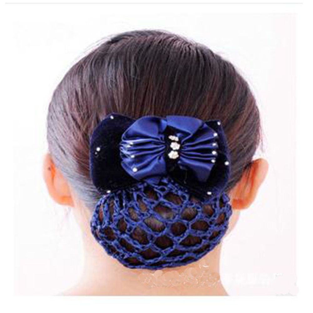 Kẹp Lưới Búi Tóc Đính Nơ Thời Trang Nữ Tính