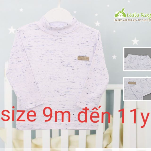 áo cổ lọ pettit ualarogo 3 màu cho bé 9m đến 11y