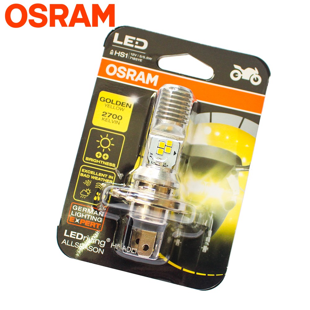 Bóng đèn LED OSRAM HS1 xe Air Blade, Wave RS tăng sáng, phá sương (7185YE)