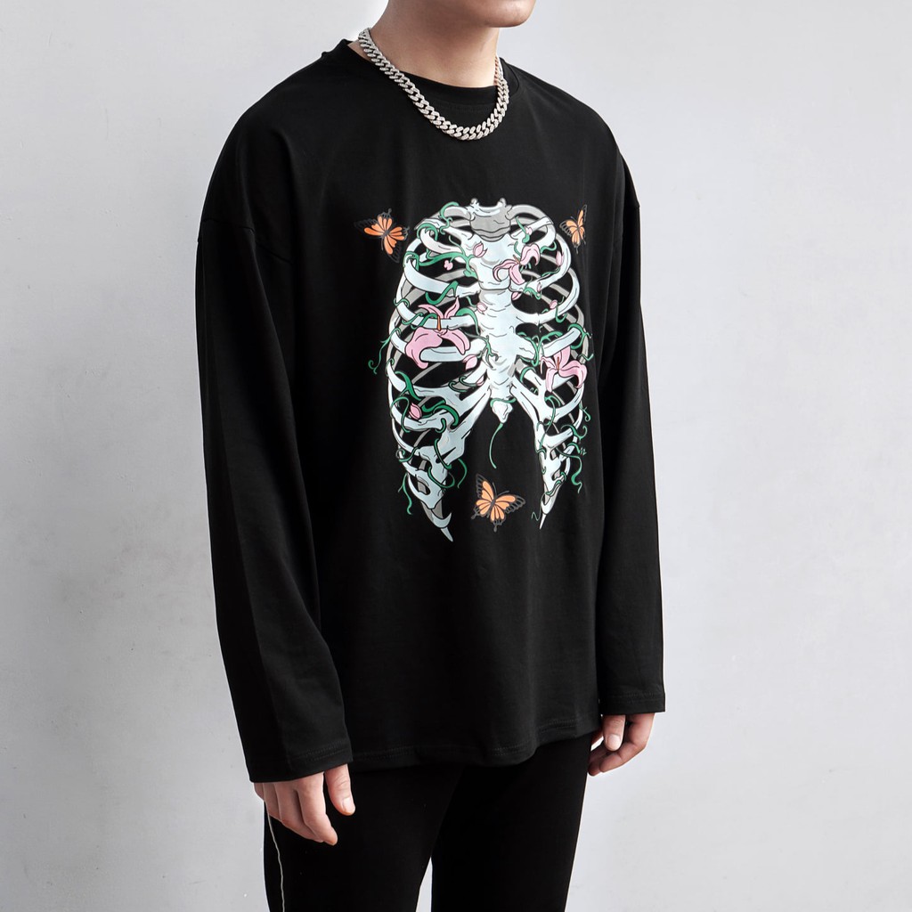Áo T-shirt dài tay RIB BONE