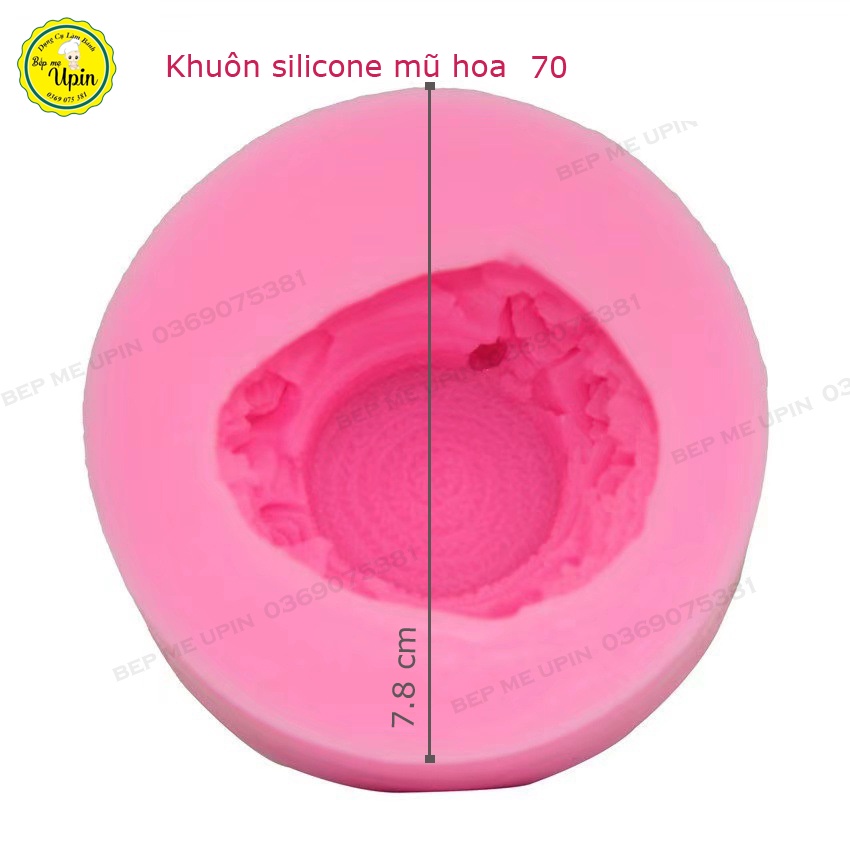Khuôn silicone mũ hoa, mũ tiểu thư