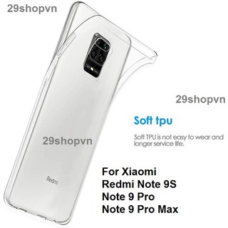 Ốp Xiaomi Redmi Note 9S / Note 9 Pro / Note 9 Pro Max dẻo trong suốt (Loại đẹp)
