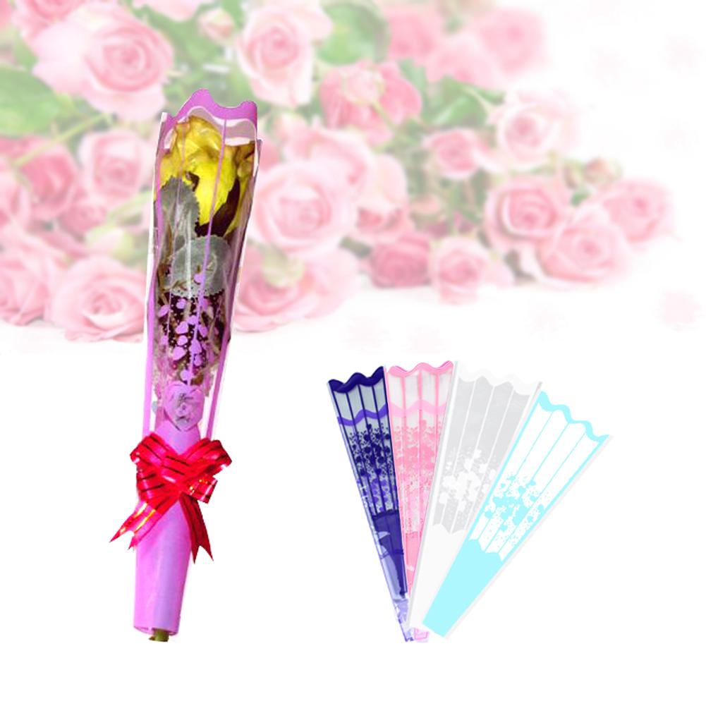 Bộ 100 tờ giấy kiếng in họa tiết dùng gói hoa quà tặng đẹp mắt