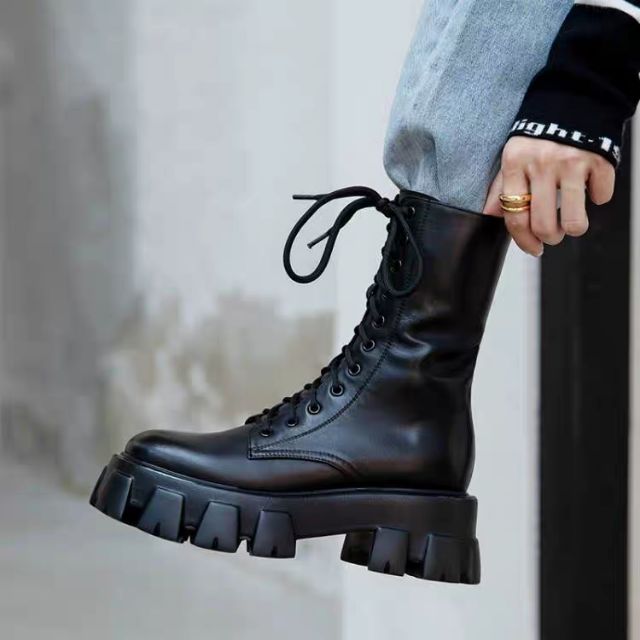 (Sẵn) Boots ulzzang B10 đế răng cưa 5.5cm | BigBuy360 - bigbuy360.vn