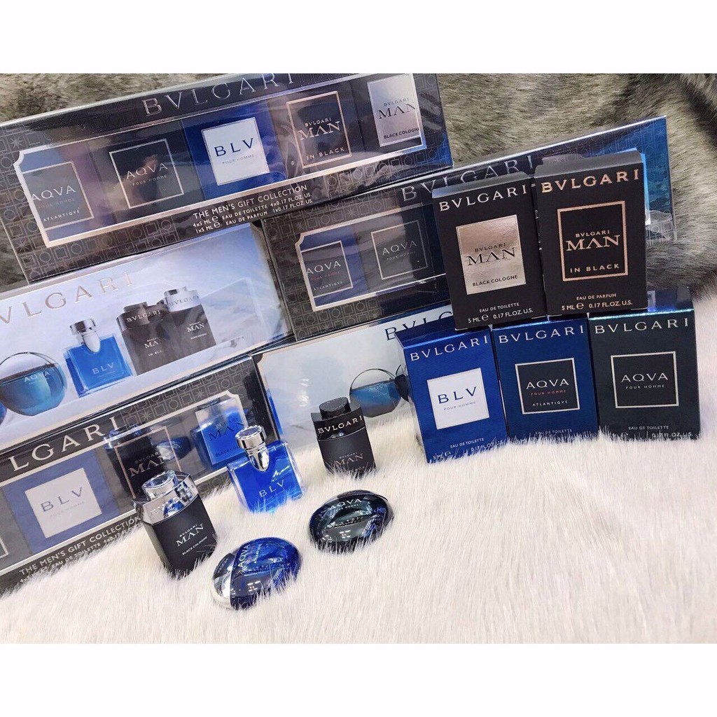 Set Nước Hoa Bvlgari The Men’s Gift Collection (5 mùi) - MYLA SHOP