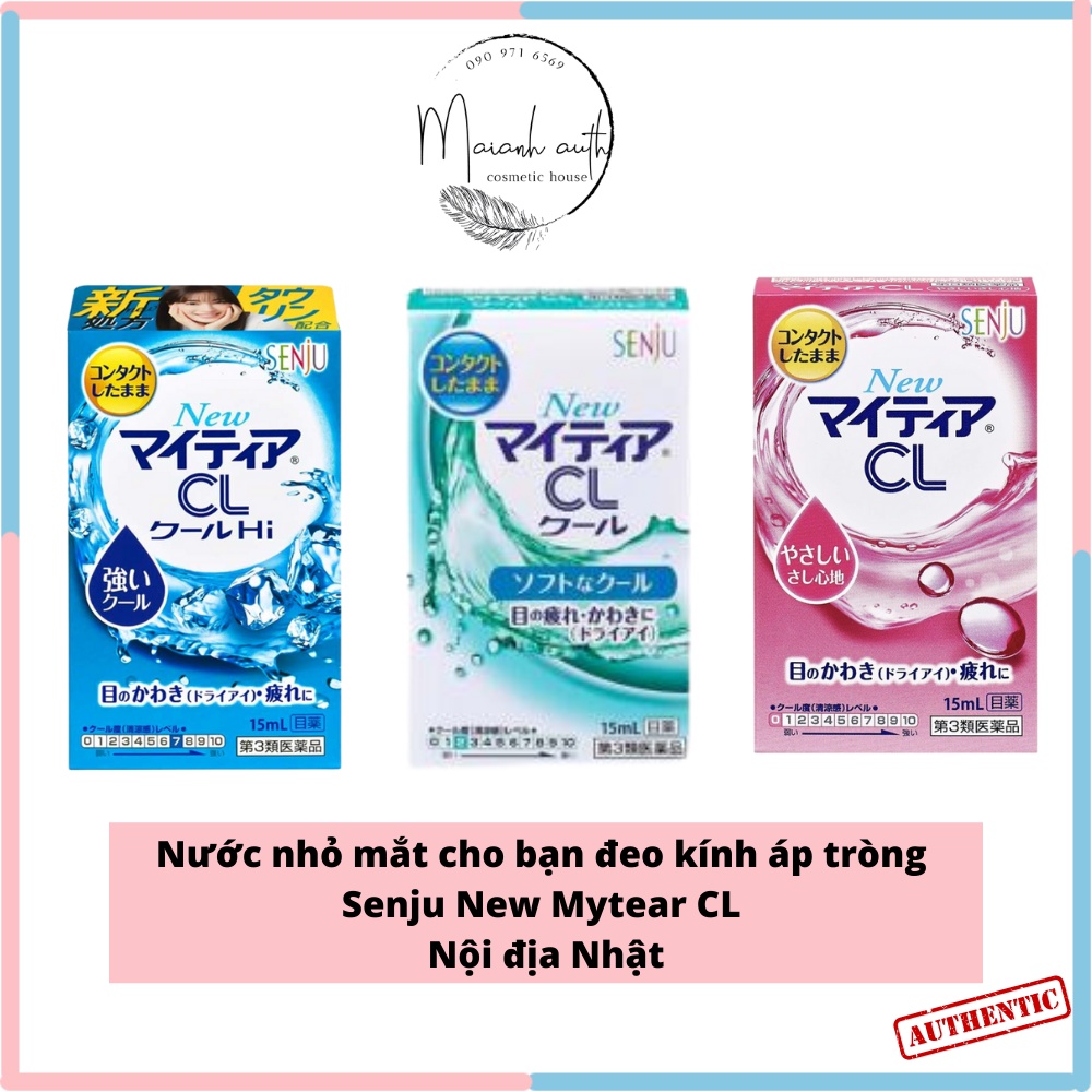 Nước nhỏ mắt dành cho bạn đeo áp tròng Senju New Mytear CL - 15ml