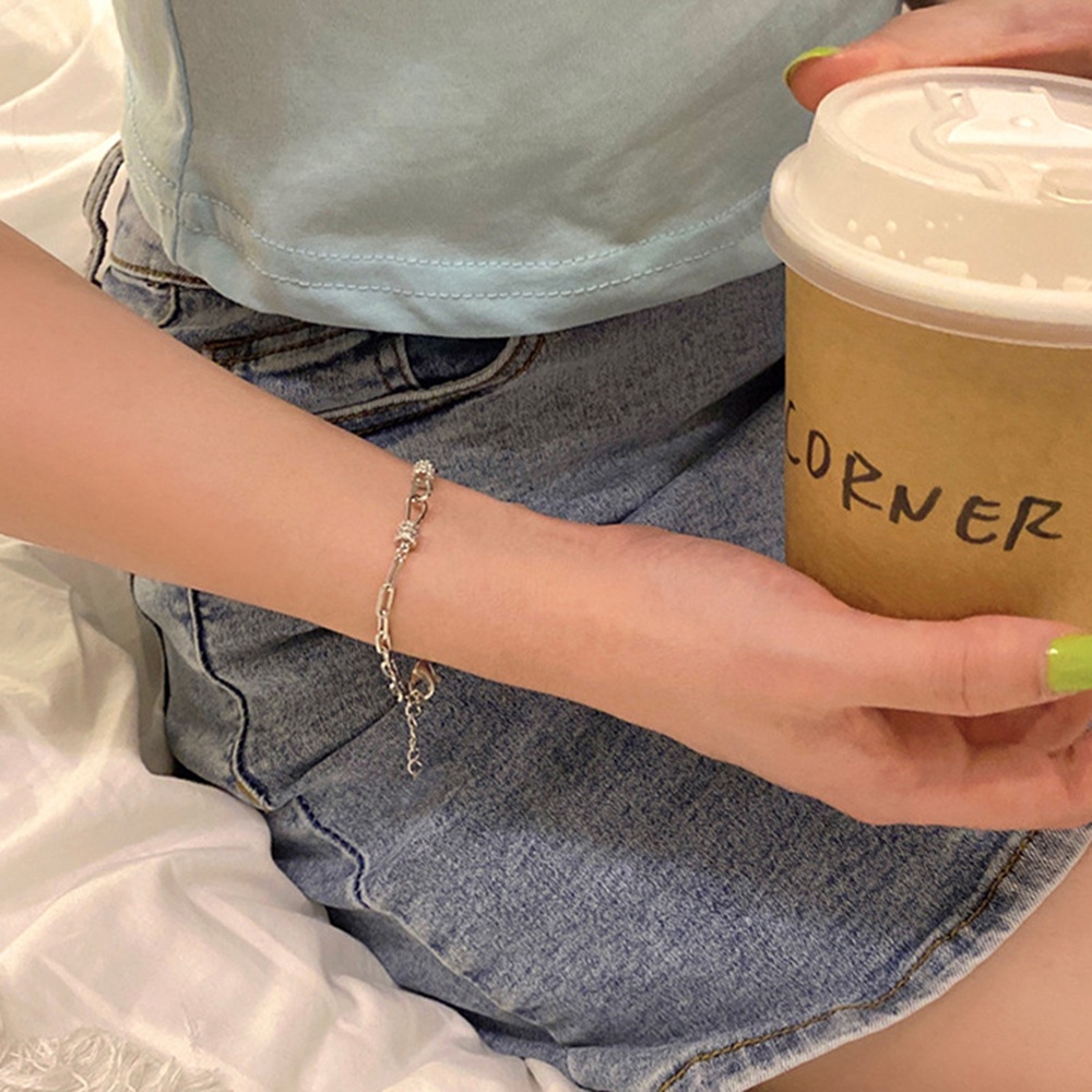 Vòng Tay Dây Xích Thiết Kế Đơn Giản Phong Cách Retro Thời Trang