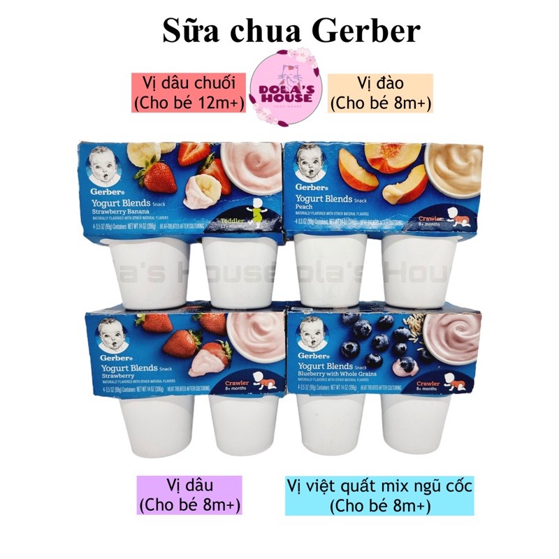 SỮA CHUA GERBER CHO BÉ TỪ 8M