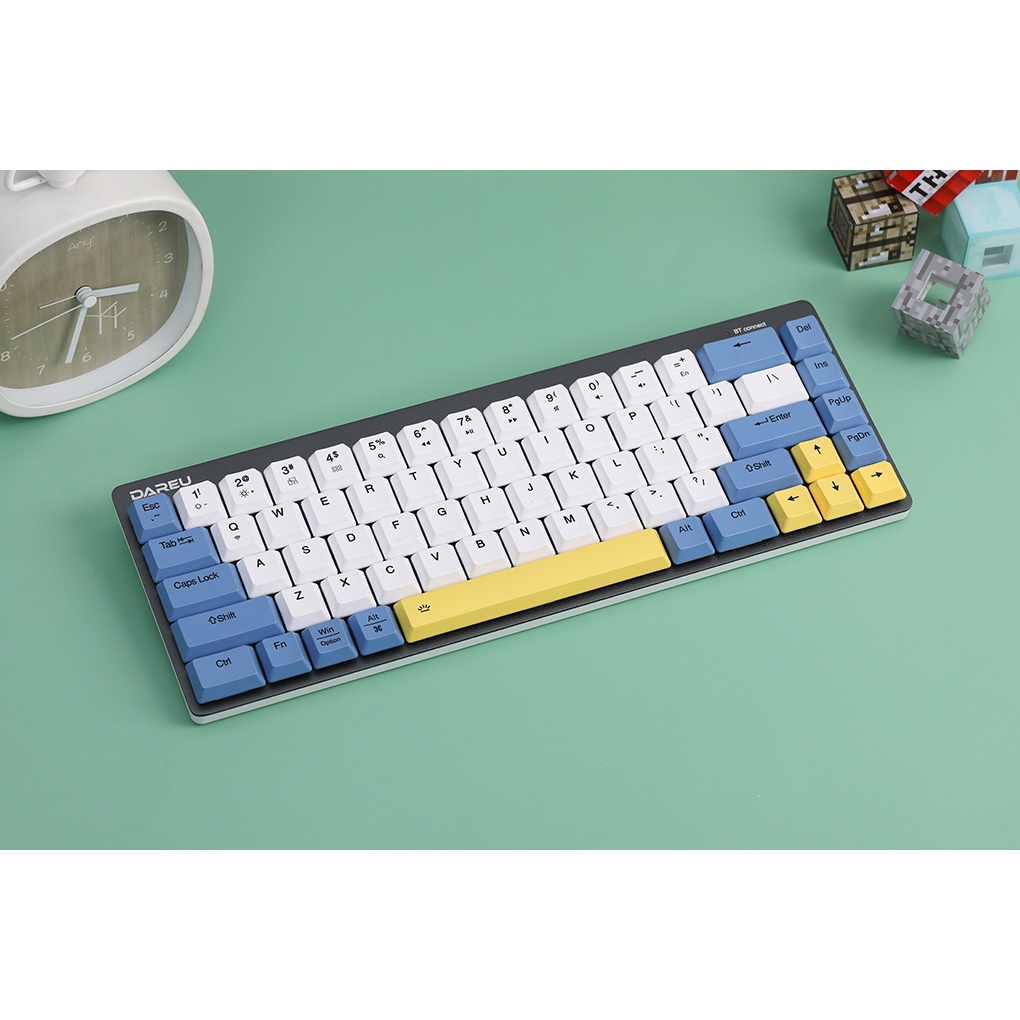 Bàn phím cơ blutooth Dareu EK868 68Key Siêu mỏng (Blue/ Brown/ Red D-KAILH switch) - Chính hãng ( Bảo hành 2 năm )