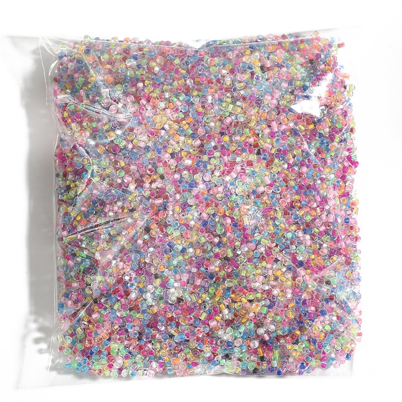 150/ 500/ 1000 Hạt thủy tinh nhuộm màu 2-4mm dùng làm đồ thủ công