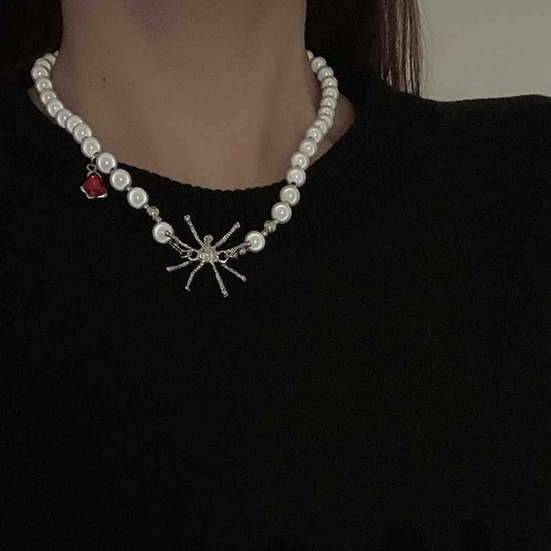 Vòng Cổ Đính Ngọc Trai Thời Trang Hàn Quốc Cá Tính