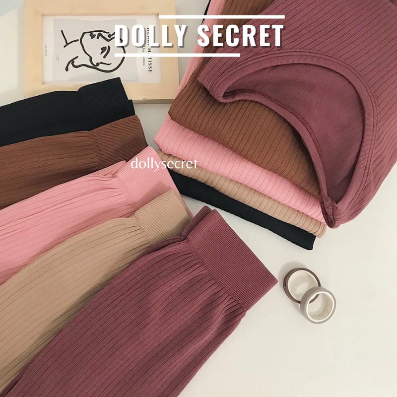 Bộ giữ nhiệt nữ len tăm thu đông mặc nhà cotton nỉ mềm giữ nhiệt co giãn 4 chiều ôm body sexy thoải mái cho nữ B01