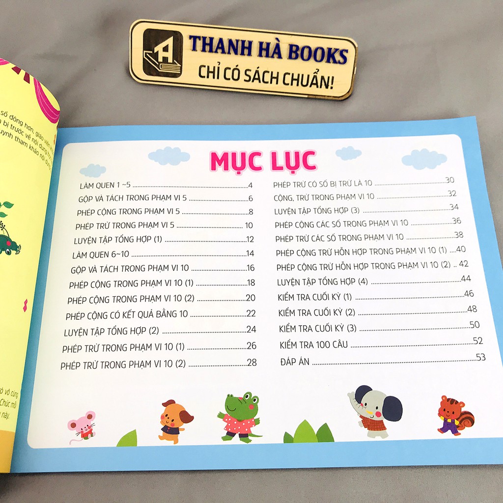 Sách - Toán Tiền Tiểu Học - Cộng Trừ Trong Phạm Vi 10 và Trong Phạm Vi 20 (Bộ 2 quyển, lẻ tùy chọn)