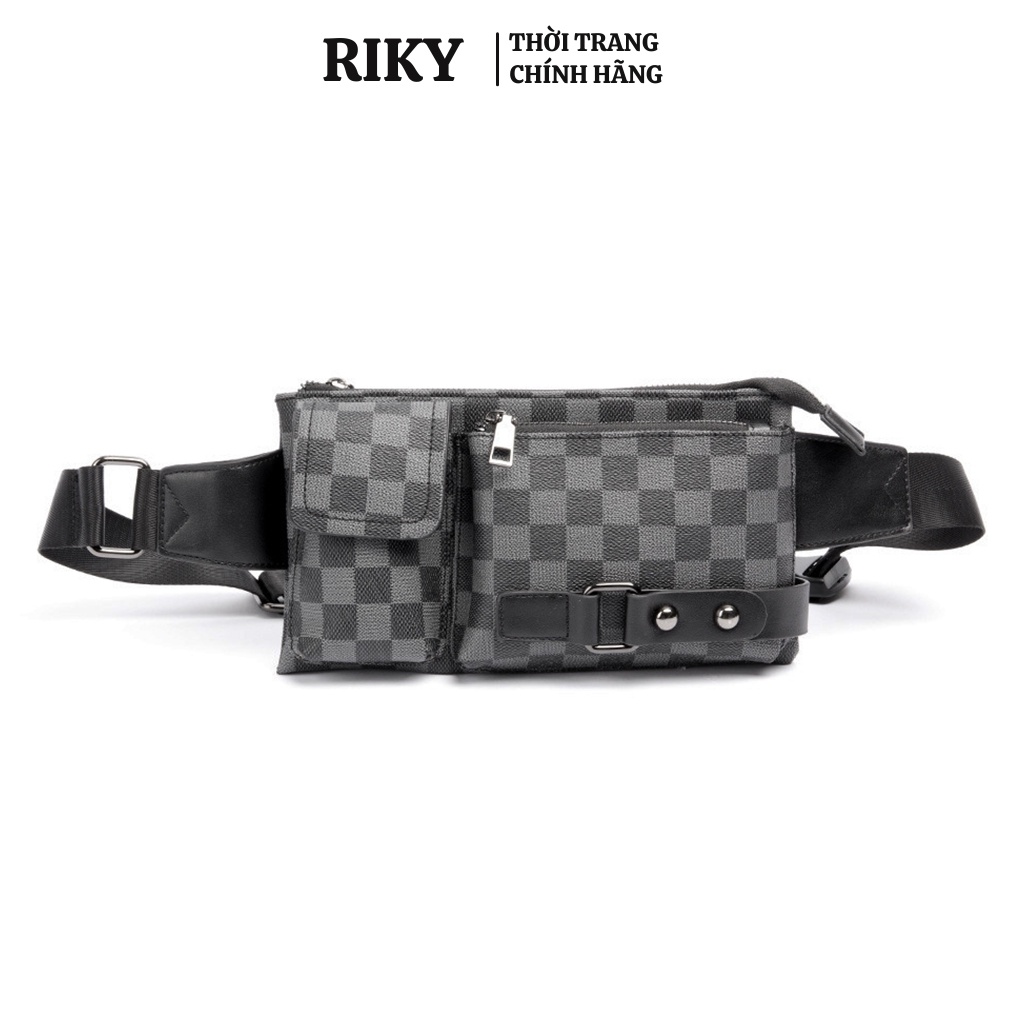Túi bao tử nam nữ mini đi chơi giá rẻ RIKY túi đeo chéo nam nữ lv chống nước thời trang unisex cao cấp