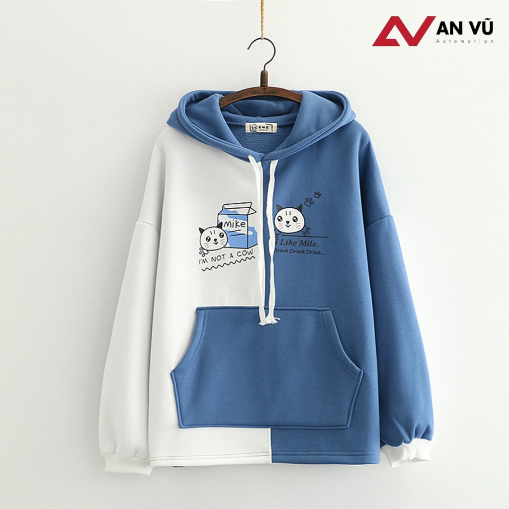 [Video thật] Áo Hoodie Nữ / Nam - Áo Khoác Nỉ Hình Mèo Hoàng Thượng Siêu Dễ Thương Blazel, 3 Màu | BigBuy360 - bigbuy360.vn