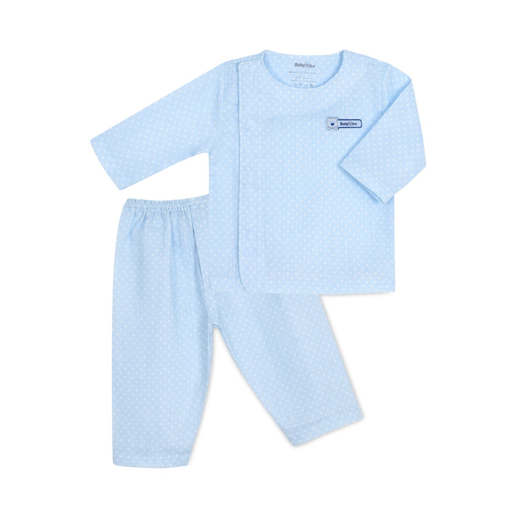 Bộ đồ sơ sinh xô nhật tay dài 1073- BabyOne