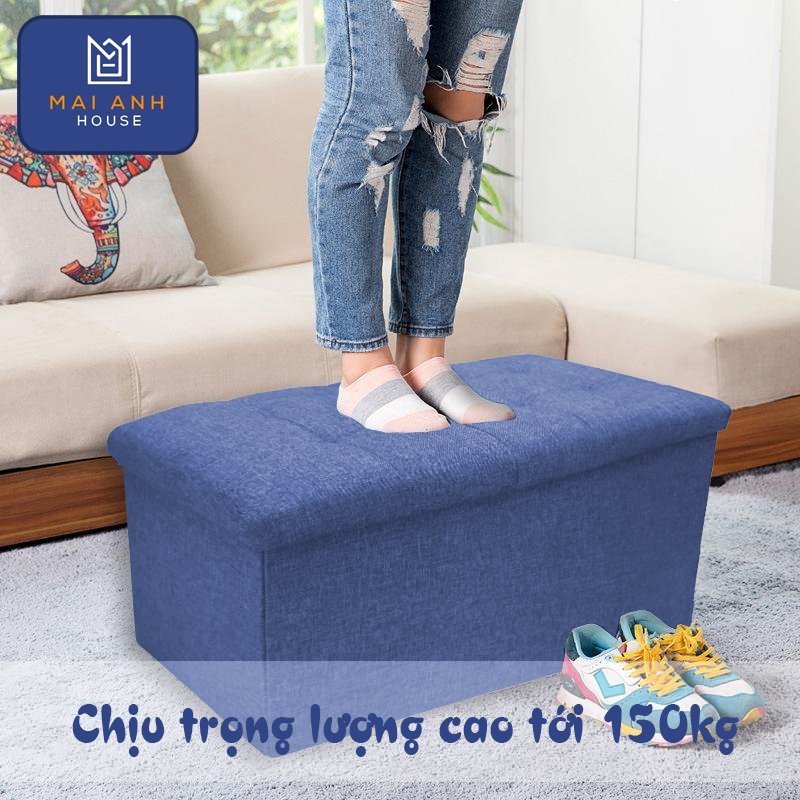 Thùng đựng đồ đa năng kiêm ghế ngồi Mai Anh House dáng dài