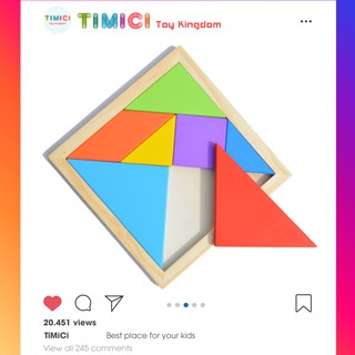 Bộ ghép gỗ tam giác phát triển trí thông minh cho bé