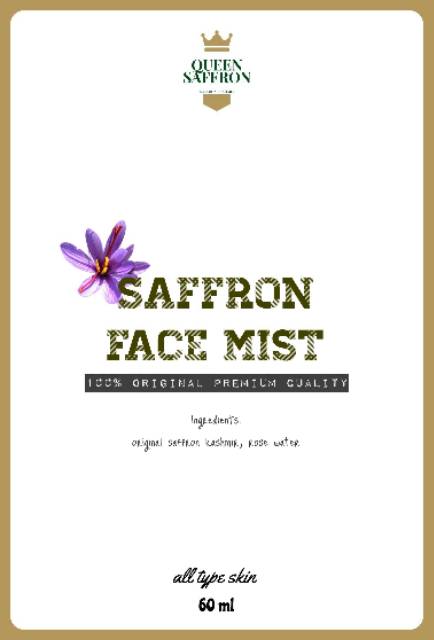 (hàng Mới Về) Nước Hoa Hồng Saffron Cao Cấp Dung Tích 60ml