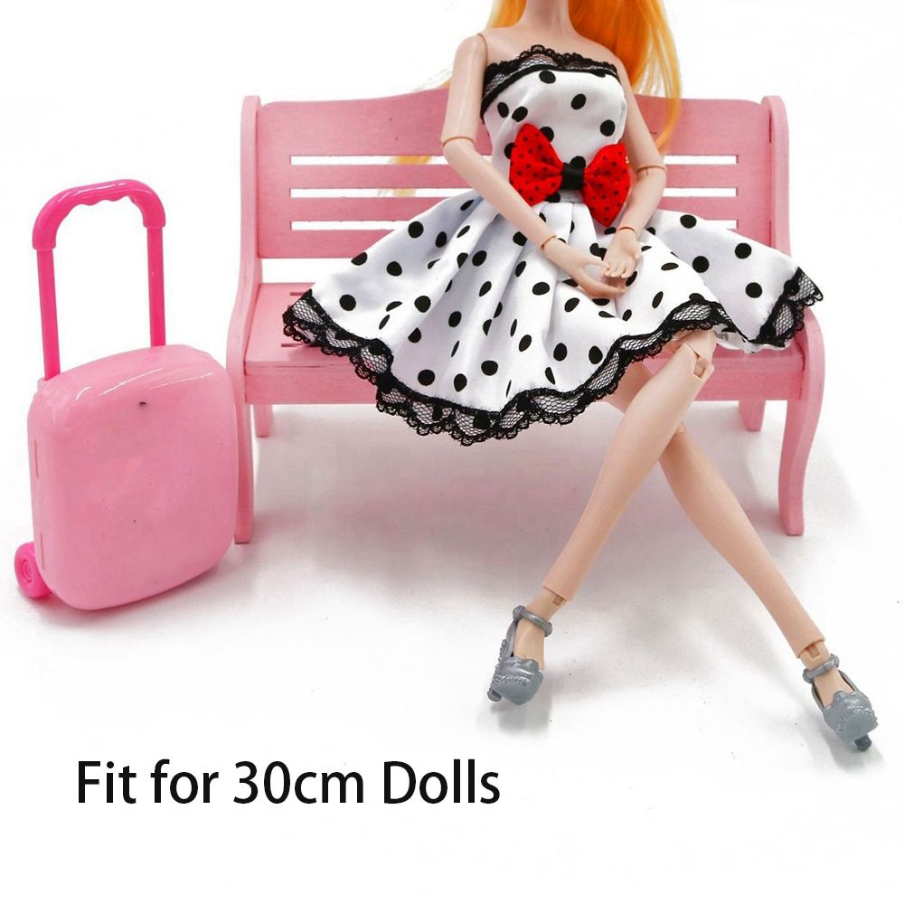 Váy búp bê đồ chơi màu cầu vồng xinh xắn 30cm