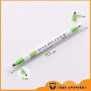 [Lẻ] Bút highlight 2 đầu MILK LINER HIGHLIGHTER PEN
