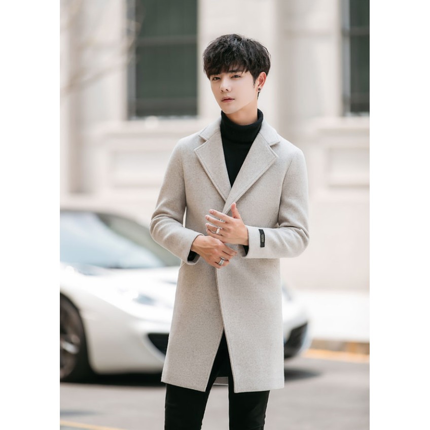 Áo khoác dạ nam dáng dài A171 | BigBuy360 - bigbuy360.vn