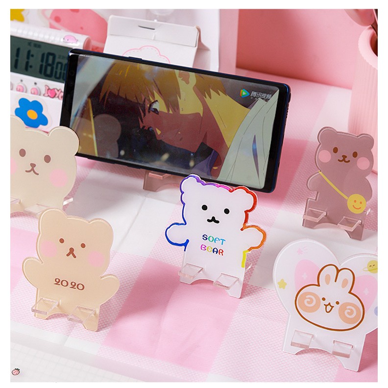 Giá đỡ điện thoại cute Giá đỡ điện thoại nhựa đáng yêu