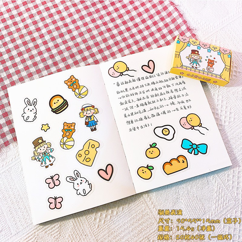 Hộp sticker miếng dán rời cực xinh kute - Nami