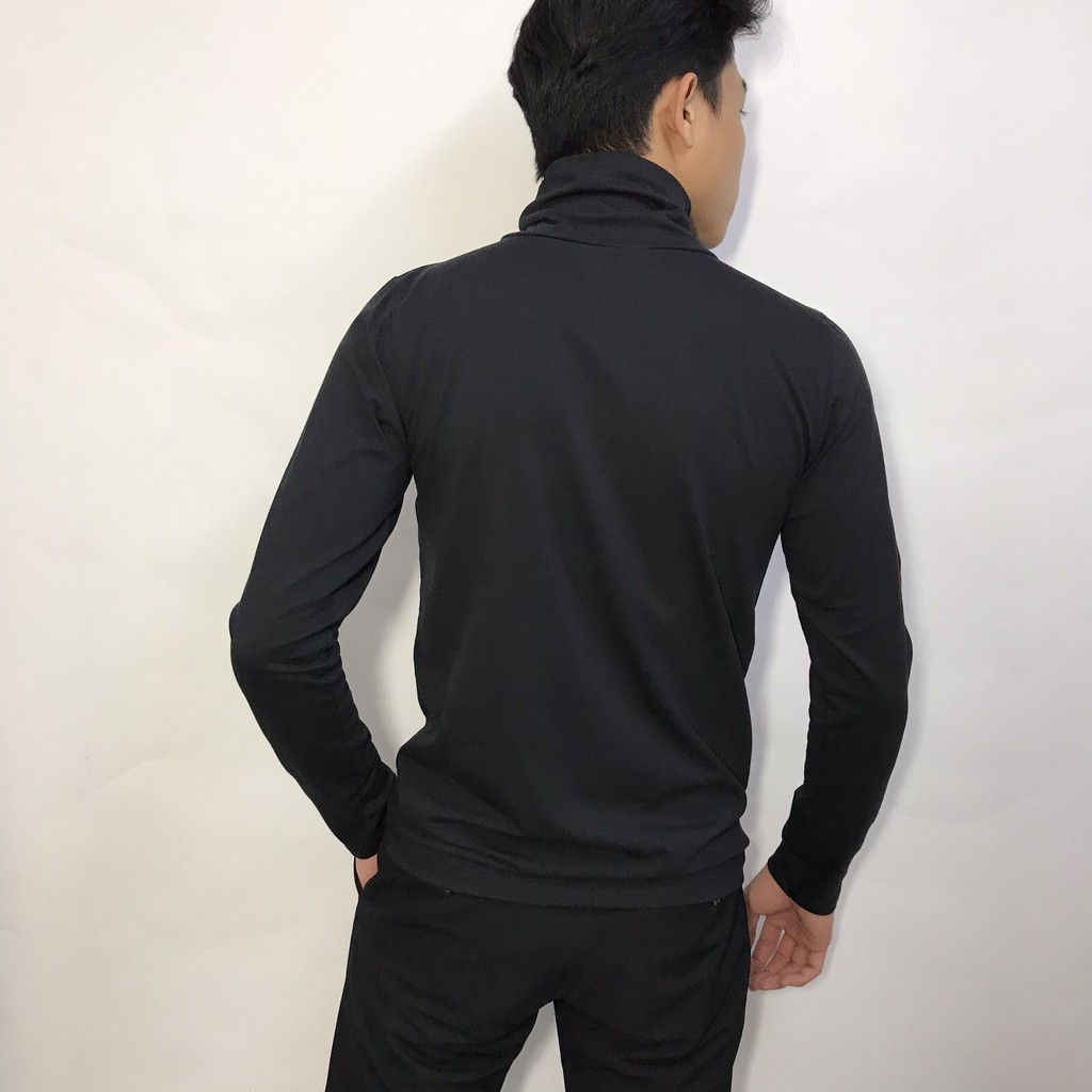 Áo cổ lọ nam ✅ Áo cổ cao nam giữ nhiệt tay dài, Chất thun COTTON co giãn cao cấp from áo ôm body siêu đẹp | BigBuy360 - bigbuy360.vn