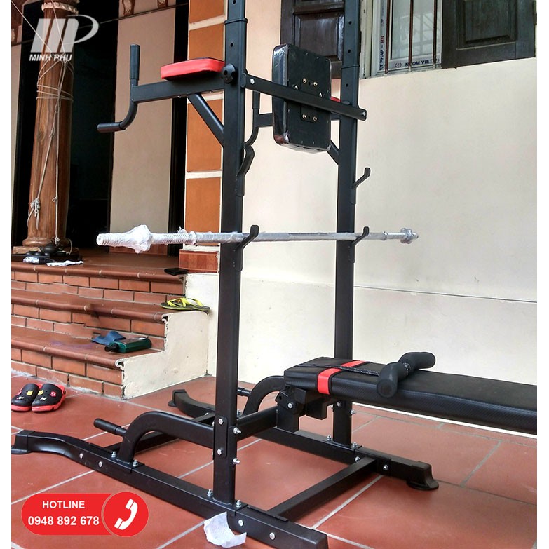 Ghế tạ đa năng T058 ⚡Dụng cụ tập GYM giá rẻ - đa năng - nhỏ gọn ⚡ Máy tập thể hình tại nhà giá tốt