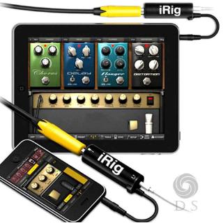 Dây cáp iRig dùng để kết nối app Amplitube của Apple với Guitar điện