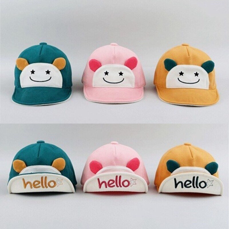 Mũ Nón Mặt Cười Hello Xinh Xắn Cho Bé