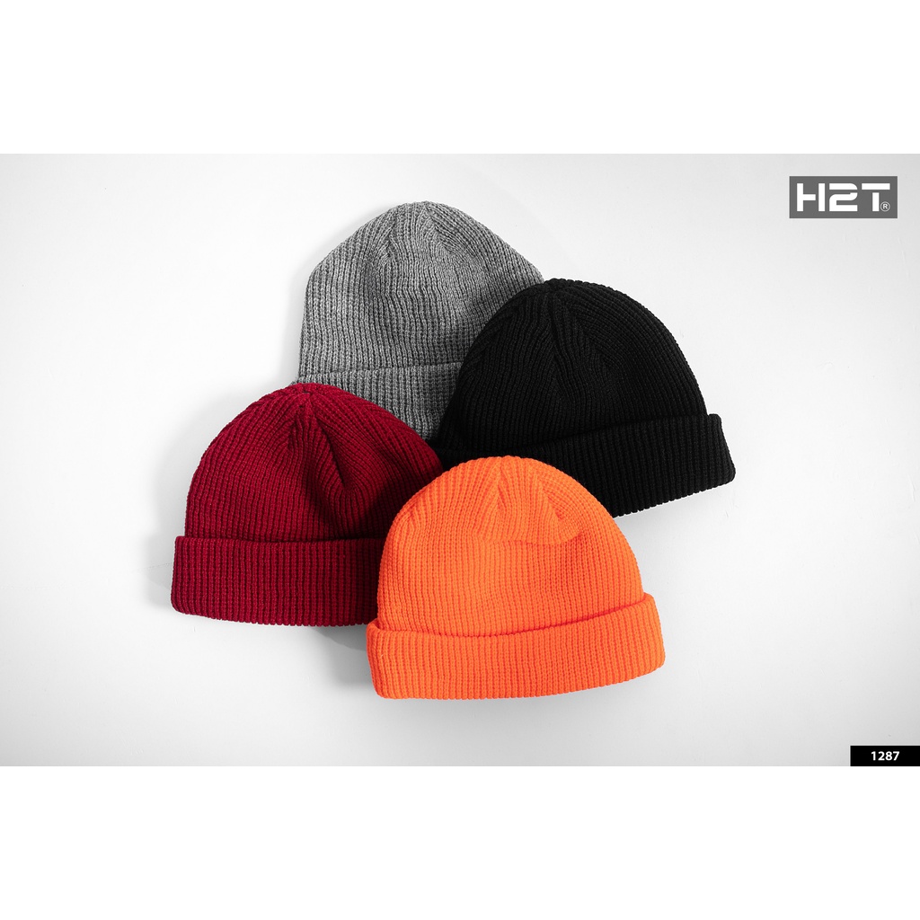 Mũ Len Beanie Trơn Thời Trang Unisex Nam Nữ Ulzzang Streetwear, Len Dày Dặn Giữ Ấm Mùa Đông H2T 1287