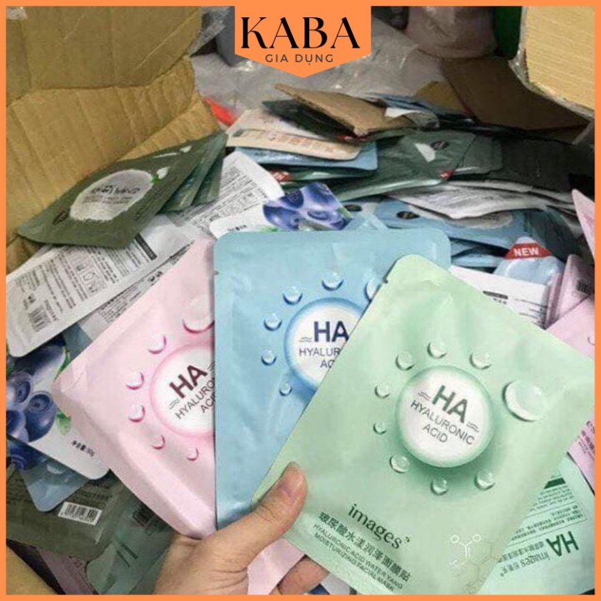 Mặt nạ giấy dưỡng da mụn cấp ẩm thải độc HA Images KABA