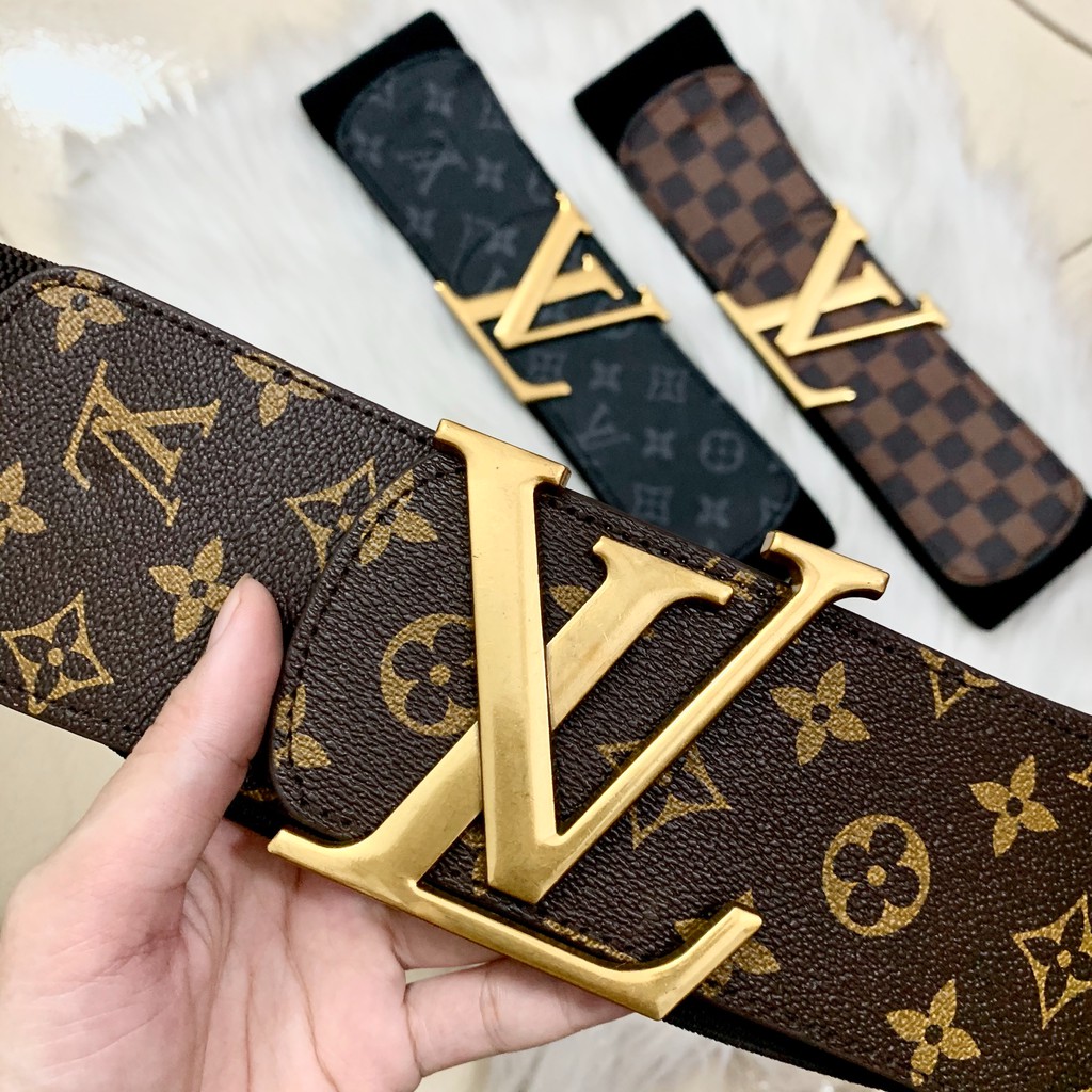 Đai váy nịt đầm L caro - hoa bản to 7.5cm