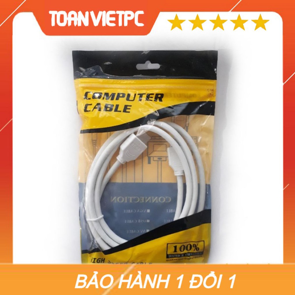 Dây cáp hdmi 1.5m trắng xịn