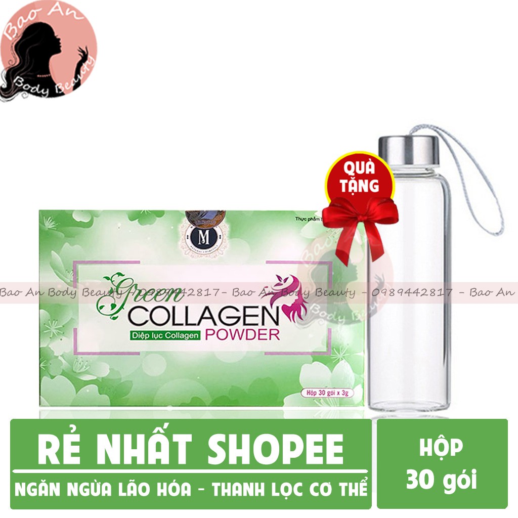 [ Chính Hãng] - Diệp Lục Collagen Green Collagen Powder