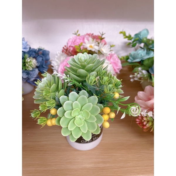 Cốc hoa để bàn, hoa decor trang trí mini (nhiều mẫu)