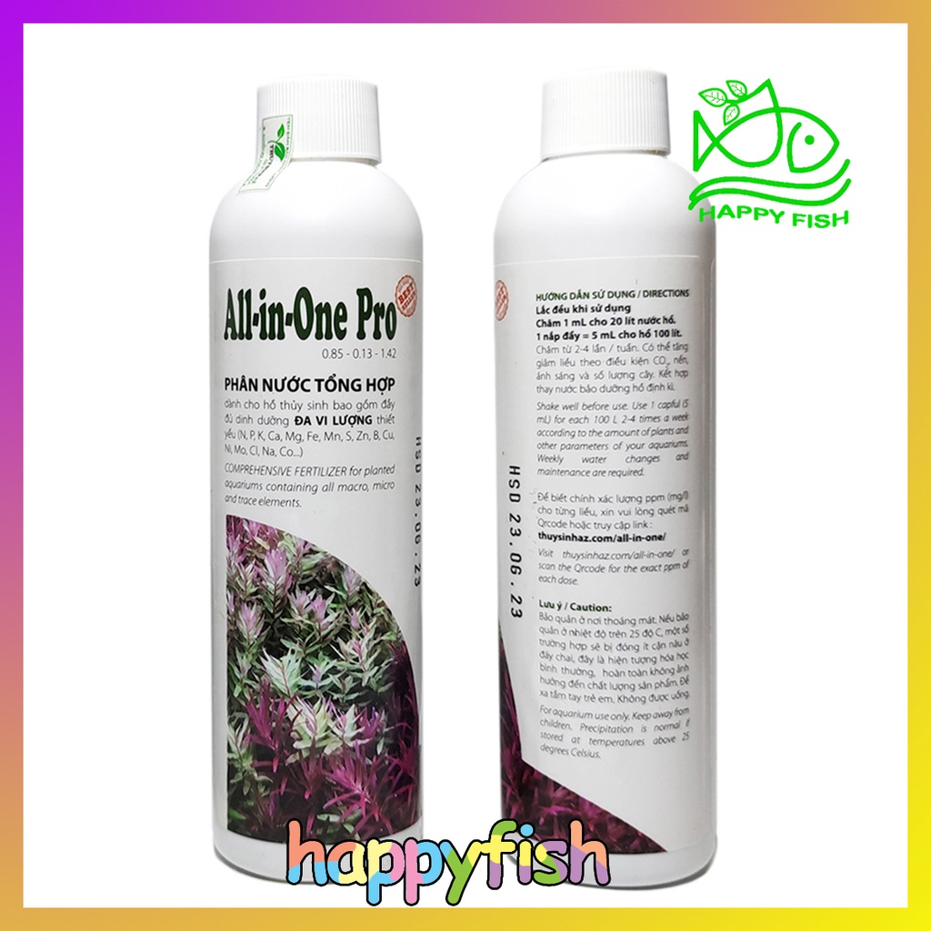 Phân nước bể thủy sinh All in One Pro 230ml