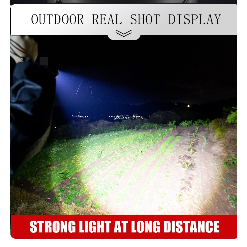 Đèn pin ALONEFIRE X19 XHP70 LED bằng nhôm dùng pin 26650 tiện lợi